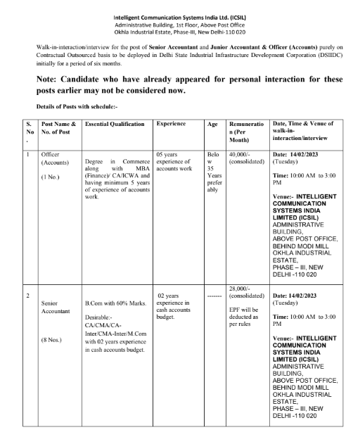 Icsil Recruitment Apply Online For Icsil Careers At Icsil In