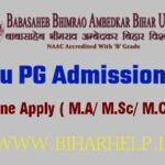 BRABU PG Admission 2021 Apply Online