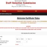 SSC CHSL Admit Card 2021