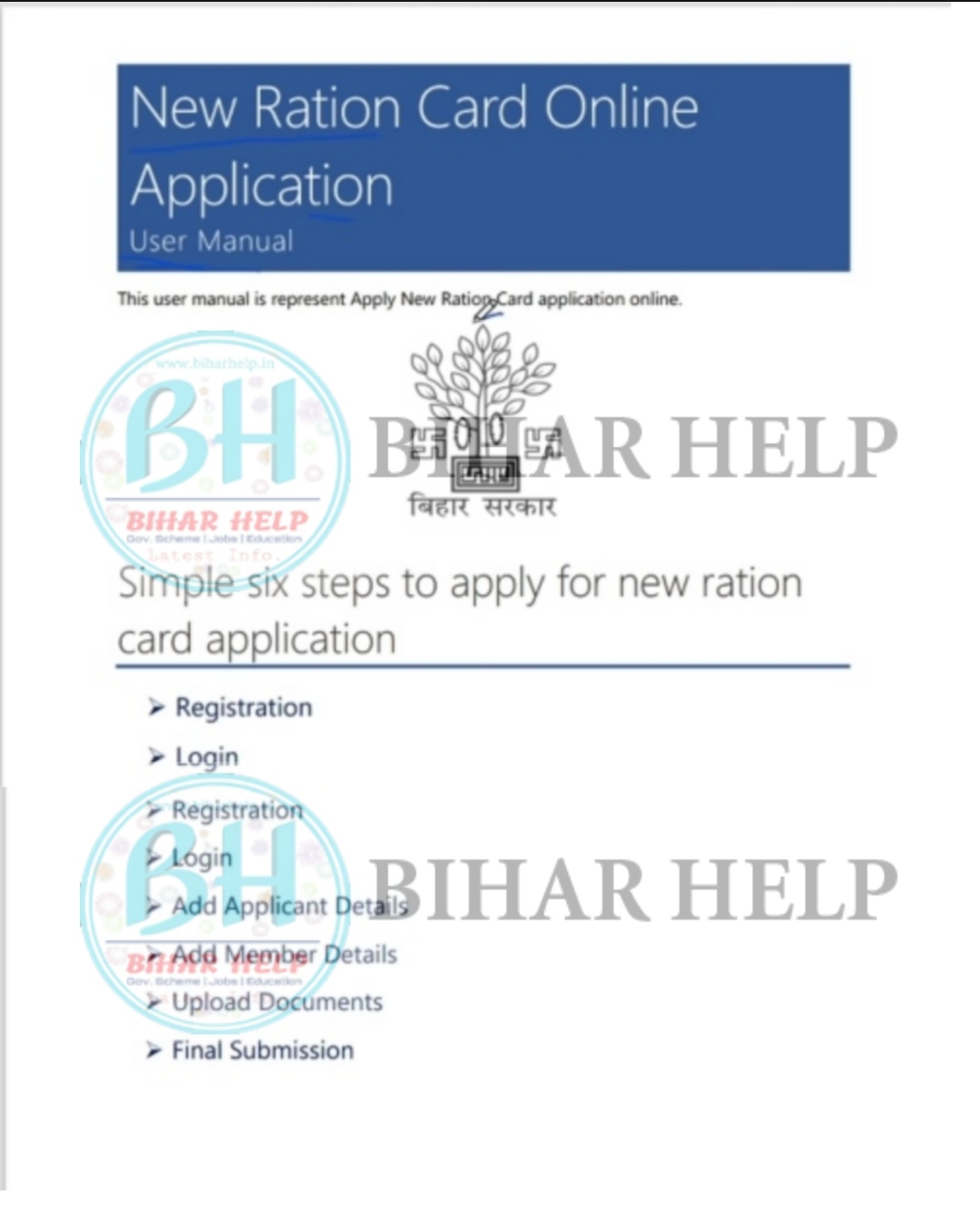 Bihar Ration Card Online Apply 2021 ऐसे करे आवेदन