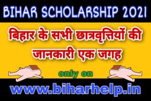 Bihar Scholarship 2021 Apply Online, Eligibility, Last Date & Application Status and How Many Scholarships are There