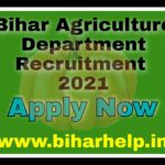 Bihar Agriculture Department Recruitment 2021