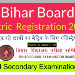 Bihar Board Matric Registration 2023