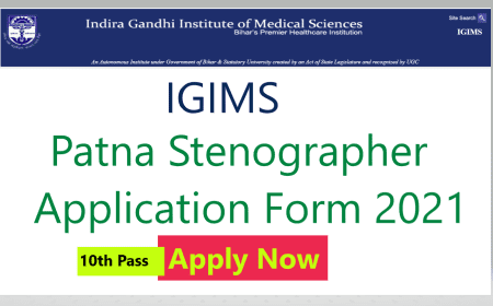 IGIMS Patna Stenographer Recruitment 2021