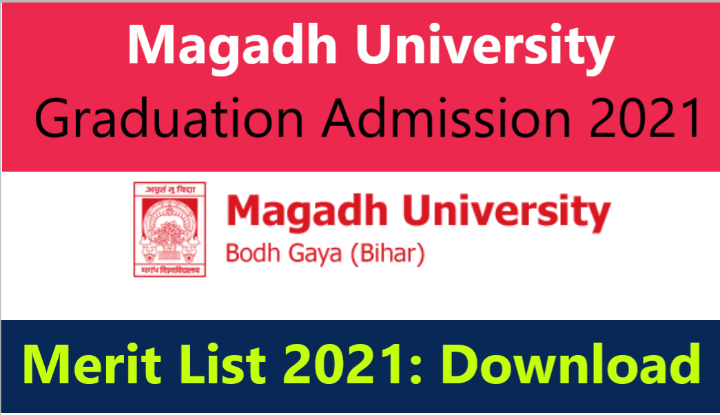 Magadh University Part 1 Merit List 2021 | Magadh University UG Merit List 2021 – Download 1st Cutoff List