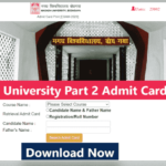 Magadh University Part 2 Admit Card 2018-21(Download)| Magadh University Part 2 Admit Card 2021