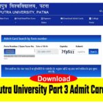 Patliputra University Part 3 Admit Card 2023