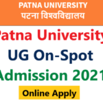 Patna University UG Spot Admission 2021-