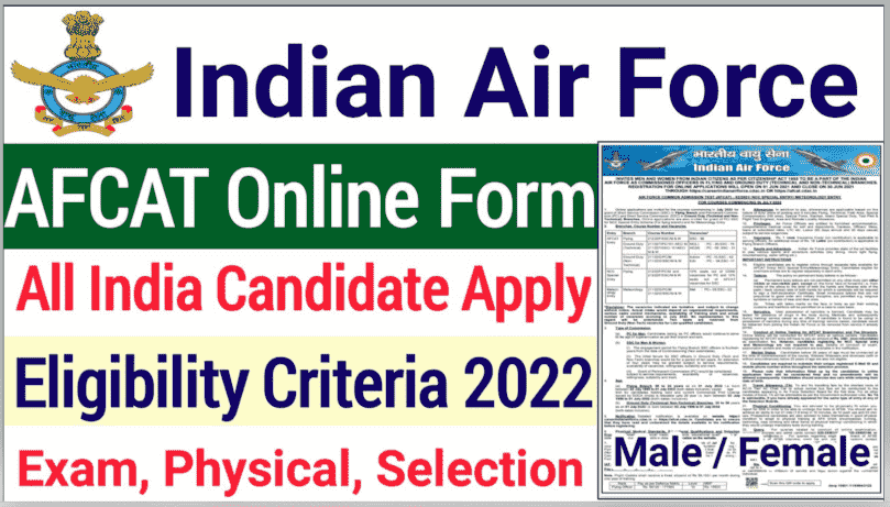 AFCAT Online Form 2022: