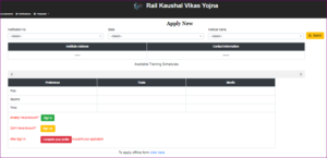 Rail Kaushal Vikas Yojana Online Form 2021