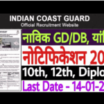 Indian Coast Guard Application Form 2022: Apply Online for 322 Navik (DB, GD) & Yantrik 02/2022