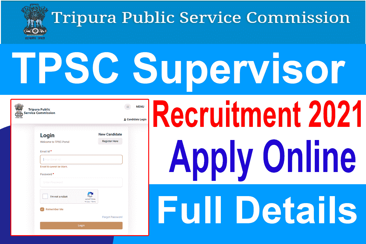 TPSC Supervisor Recruitment 2021