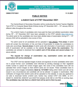 CTET Syllabus December 2022