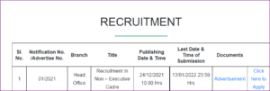 Jute Corporation of India Recruitment 2022