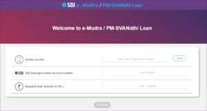 State Bank Of India E Mudra Loan Online Apply