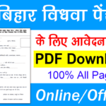 Bihar Vidhwa Pension Form Download