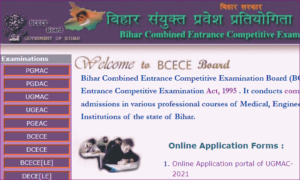 BCECE Bihar UGMAC Online Form 2022