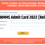 Bihar NMMS Admit Card 2022 (Released)