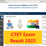 CTET Exam Result 2022