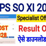 IBPS SO XI Main Exam Result 2022
