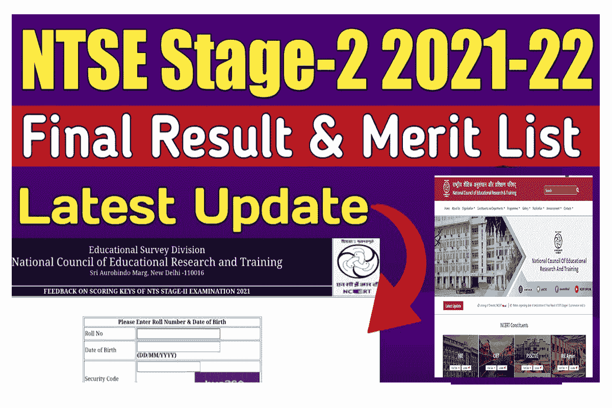 NTSE Stage 2 Result 2022