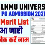 LNMU PG 1st Merit List 2022