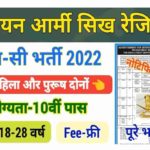 Sikh Li Regt Centre Recruitment 2022