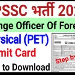 BPSSC Range Officer Admit Card 2022