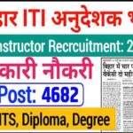 Bihar ITI Instructor Recruitment 2022