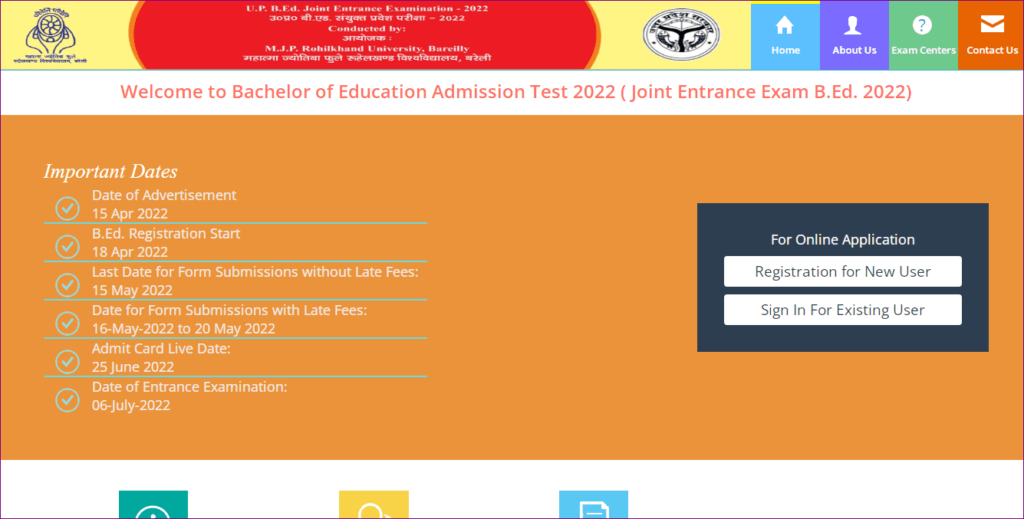 UP B.ED Admission 2022 Notification (Link) Application Form