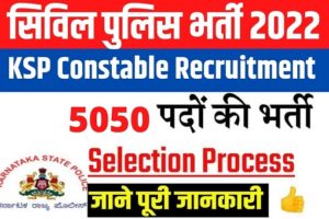 KSP Constable Recruitment 2022