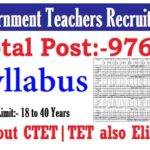 Rajasthan Teacher Vacancy 2022 Syllabus