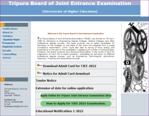 TJEE 2022 Admit Card