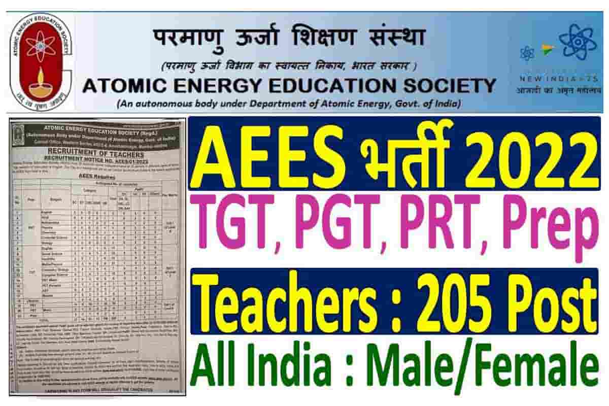 AEES Teachers Recruitment 2022