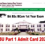 BRABU Part 1 Admit Card 2020-23