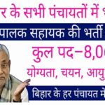 Bihar Karyapalak Sahayak Vacancy Apply