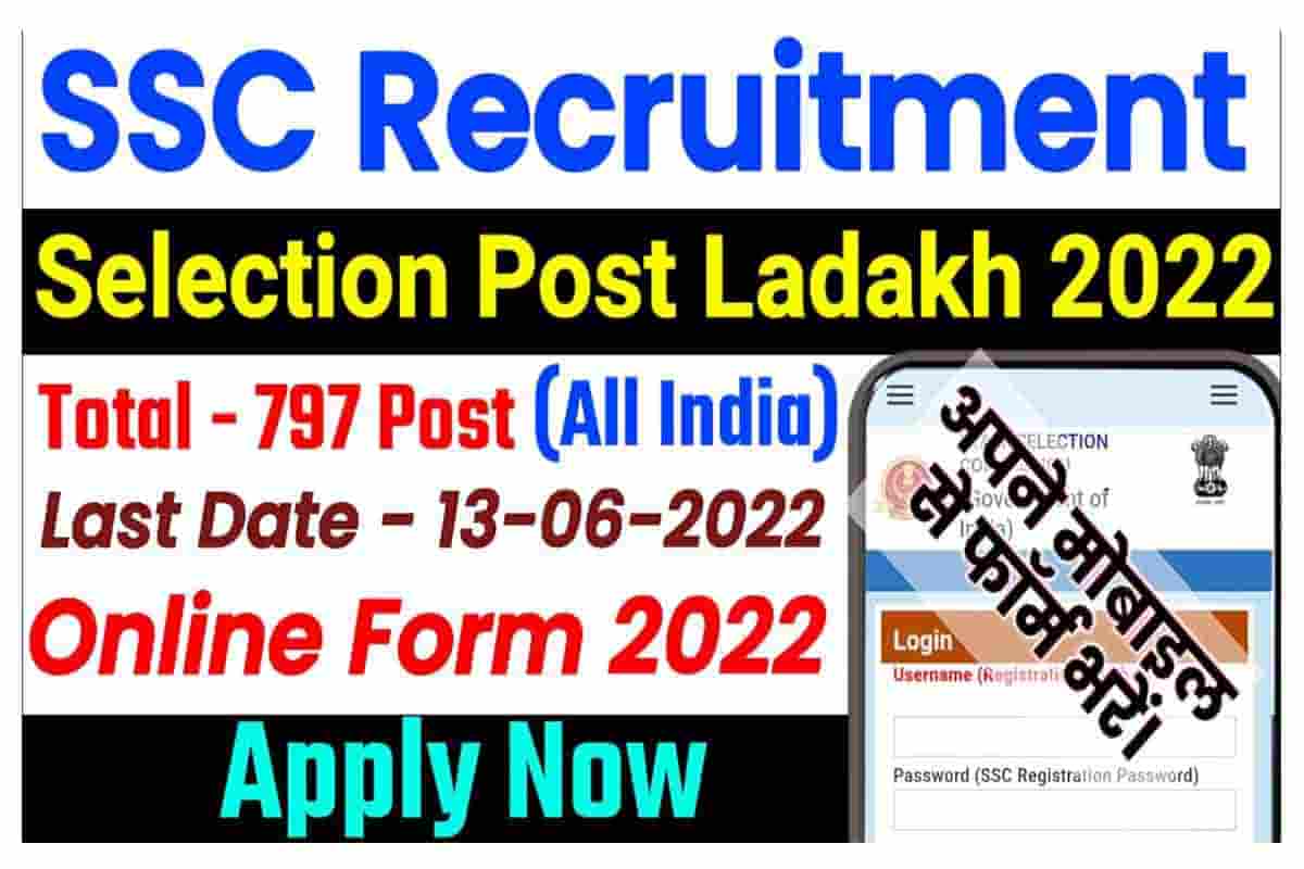 SSC Selection Post Recruitment 2022
