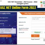 UGC NET Online Form 2022