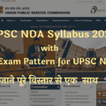 UPSC NDA Syllabus 2022