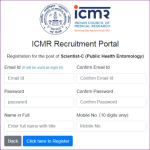 ICMR Scientist C Recruitment 2022