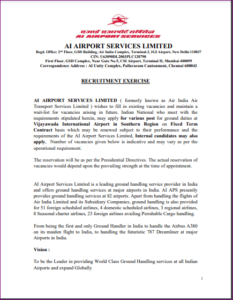 Air India Recruitment 2022