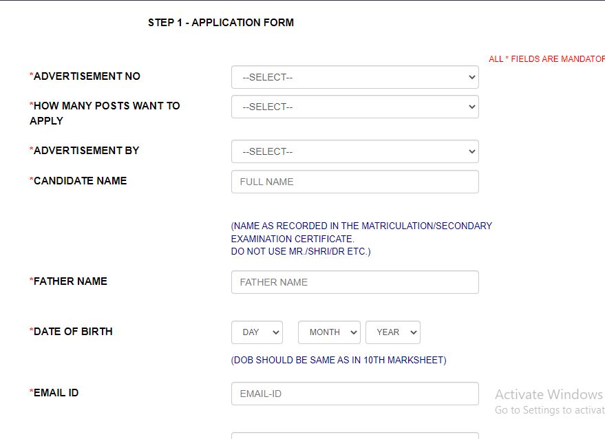 BECIL NCISM Recruitment Online Form 2022