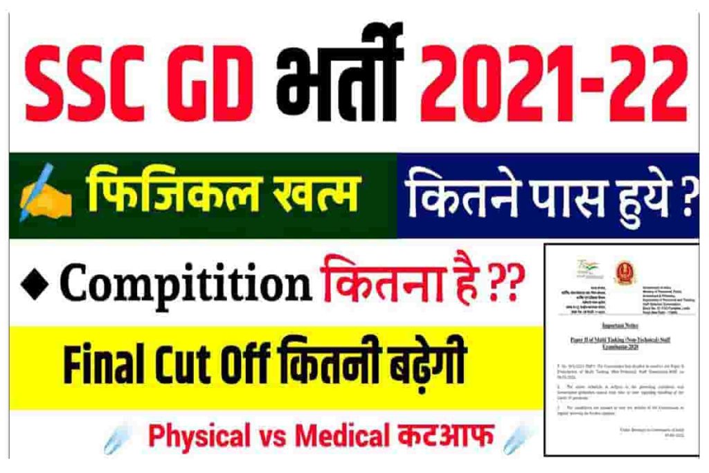 SSC GD Final Cut Off 2022 SSC GD Final Cut Off 