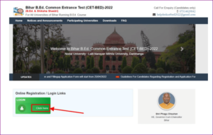 Bihar Integrated B.ED Admission 2022