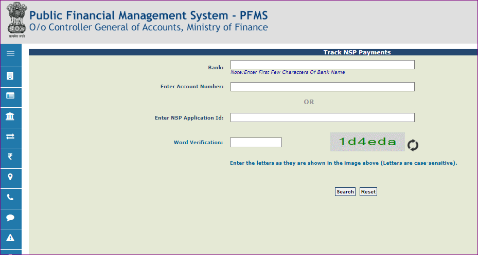 Pfms New Portal How To Know Your Payment Status How To Track Your Nsp