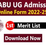 BRABU UG 1st Merit List 2022-25