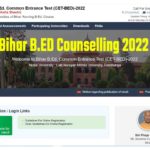 Bihar B.ED Counselling 2022