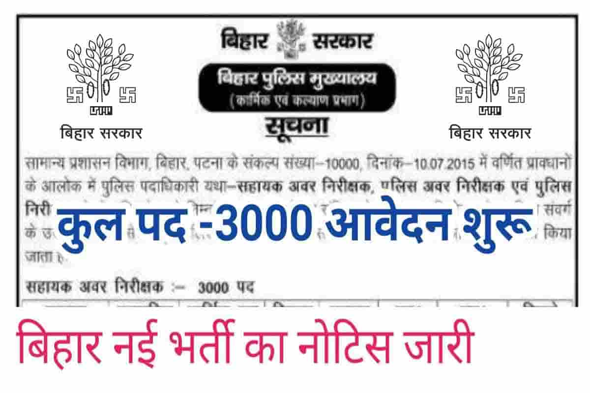 Bihar New Recruitment 2022