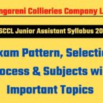 SCCL Junior Assistant Syllabus 2022