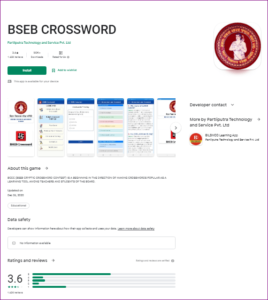 BSEB Crossword Competition 2022-23